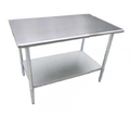 Serv-Ware T3060CWP-16S Work Table,  54" - 62", Stainless Steel Top