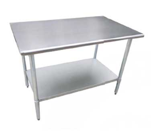 Serv-Ware T3060CWP-16S Work Table,  54" - 62", Stainless Steel Top