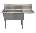 Serv-Ware D2CWP1818R-18 Sink, (2) Two Compartment