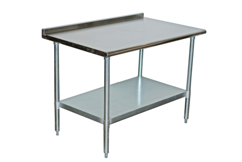 Serv-Ware T2472CWP-4-T-V Work Table,  63" - 72", Stainless Steel Top