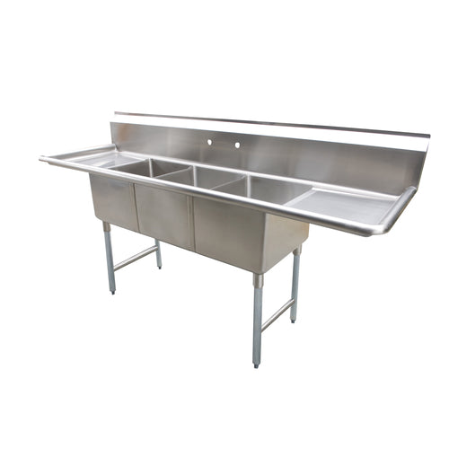 Serv-Ware D3CWP1620 Sink, (3) Three Compartment