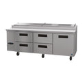 Hoshizaki PR93A-D4 Refrigerated Counter, Pizza Prep Table