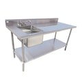 Serv-Ware TSF-3048-L Work Table, with Prep Sink(s)