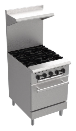 Serv-Ware SGR-4B-LP-SA Range, 24" Restaurant, Gas