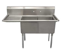 Serv-Ware D2CWP1818L-18 Sink, (2) Two Compartment