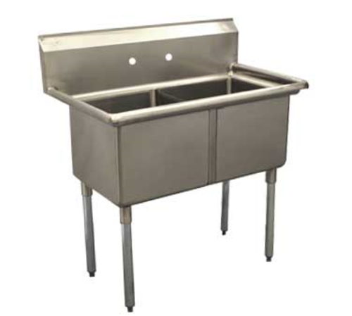 Serv-Ware E2CWP2424 Sink, (2) Two Compartment