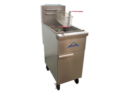 Comstock-Castle CS-VF40 Fryer, Gas, Floor Model, Full Pot