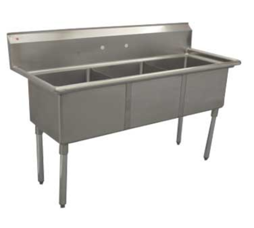 Serv-Ware E3CWP2424 Sink, (3) Three Compartment
