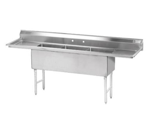 Advance Tabco FS-3-3024-24RL Sink, (3) Three Compartment