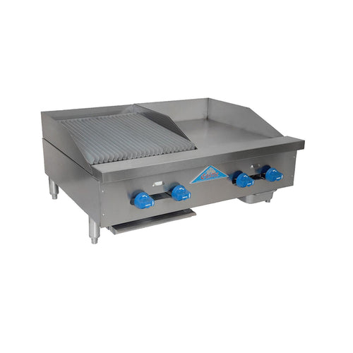 Comstock-Castle 3236-18-1.5RB Griddle / Charbroiler, Gas, Countertop
