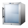 Summit Commercial SCR215LCSS Refrigerator, Merchandiser, Countertop
