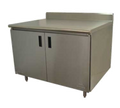 Advance Tabco EHK-SS-243 Work Table, Cabinet Base Hinged Doors