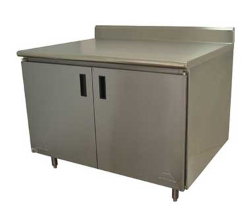 Advance Tabco EHK-SS-243 Work Table, Cabinet Base Hinged Doors