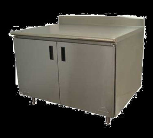 Advance Tabco HK-SS-3012M Work Table, Cabinet Base Hinged Doors