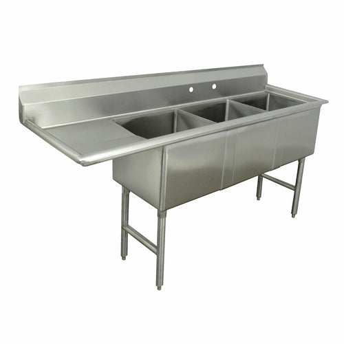 Tbco Kitchen Advance Tabco FC-3-1515-15L Sink, (3) Three Compartment – Direct ...