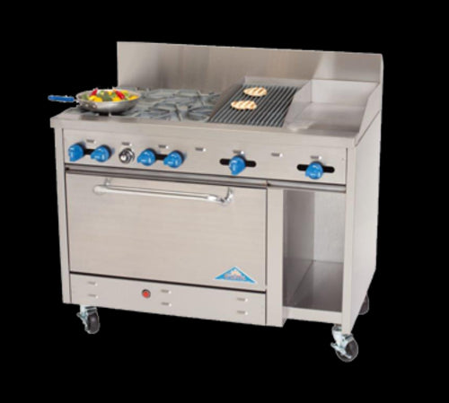 Comstock-Castle F3430-12-1RB Range, 48" Restaurant, Gas