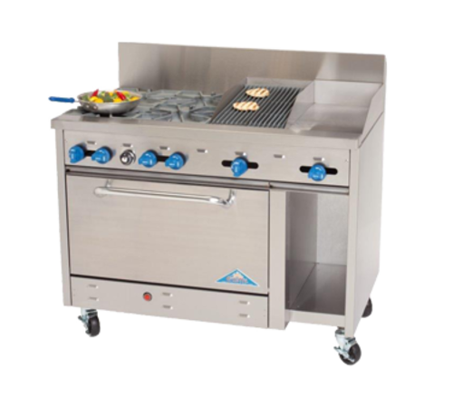 Comstock-Castle F3430-12-1RB Range, 48" Restaurant, Gas