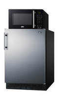 Summit Commercial MRF66BK2SSA Refrigerator Microwave Combo