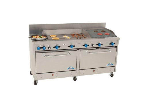 Comstock-Castle 2F330-36-2RB Range, 72" Restaurant, Gas