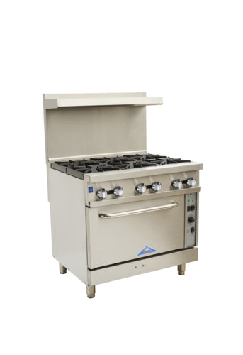 Comstock-Castle CCR6-C Range, 36" Restaurant, Gas