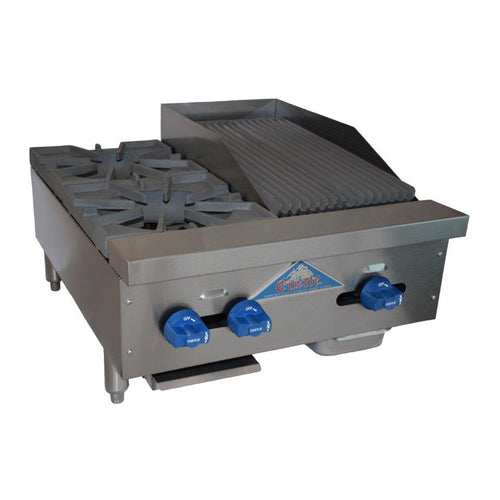 Comstock-Castle FHP24-1RB Charbroiler / Hotplate, Gas, Countertop