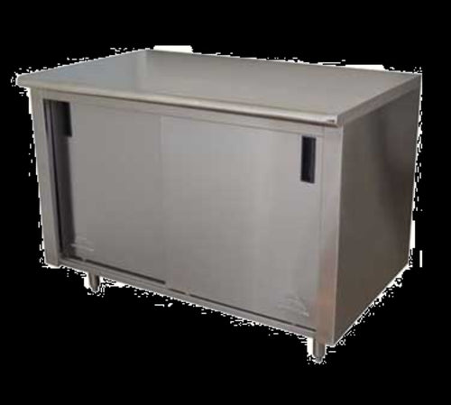 Advance Tabco ECB-SS-248 Work Table, Cabinet Base Sliding Doors