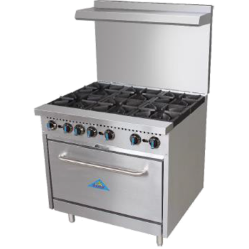 Comstock-Castle R6 Range, 36" Restaurant, Gas