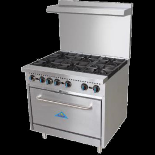 Comstock-Castle R6 Range, 36" Restaurant, Gas