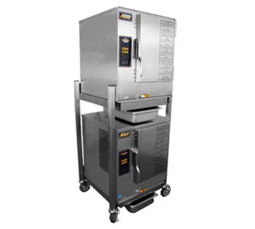AccuTemp N61201D060 DBL Steamer, Convection, Gas, Boilerless, Floor Model