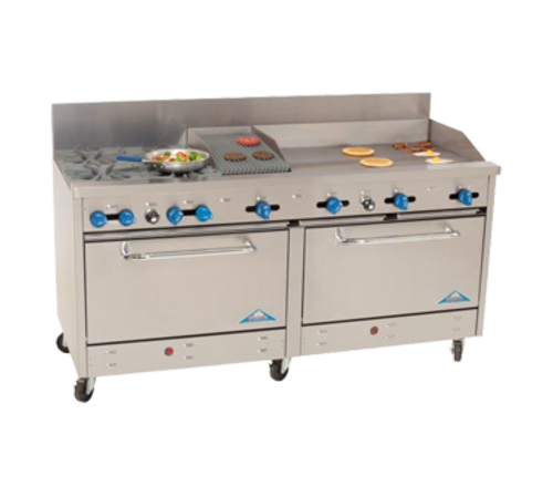 Comstock-Castle 2F330-36-1RB Range, 72" Restaurant, Gas