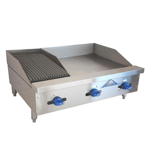 Comstock-Castle 3236-24-1RB Griddle / Charbroiler, Gas, Countertop