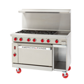 American Range ARGF-12G-6B-CL-SBR Range, 48" Restaurant, Gas