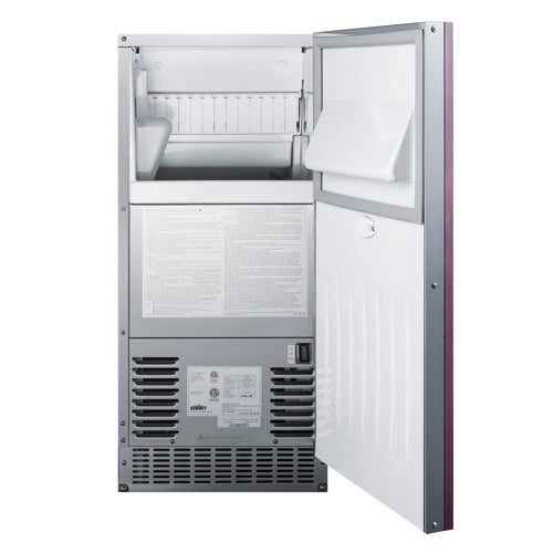 Summit Commercial BIM68OSGDRIF Ice Maker with Bin, Cube-Style