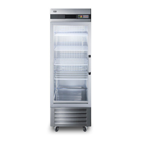 Summit Commercial SCR23SSGLH Refrigerator, Reach-In