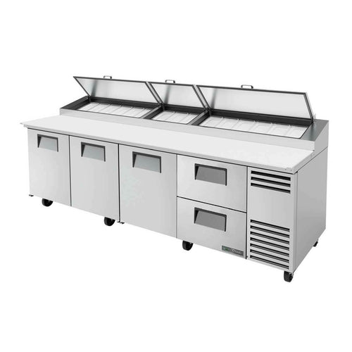 True Mfg. - General Foodservice TPP-AT-119D-2-HC Refrigerated Counter, Pizza Prep Table