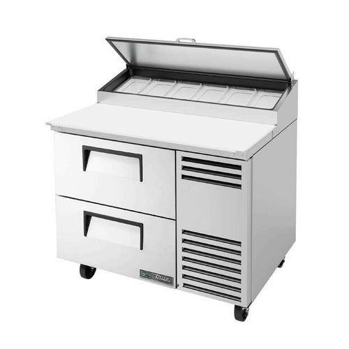 True Mfg. - General Foodservice TPP-AT-44D-2-HC Refrigerated Counter, Pizza Prep Table
