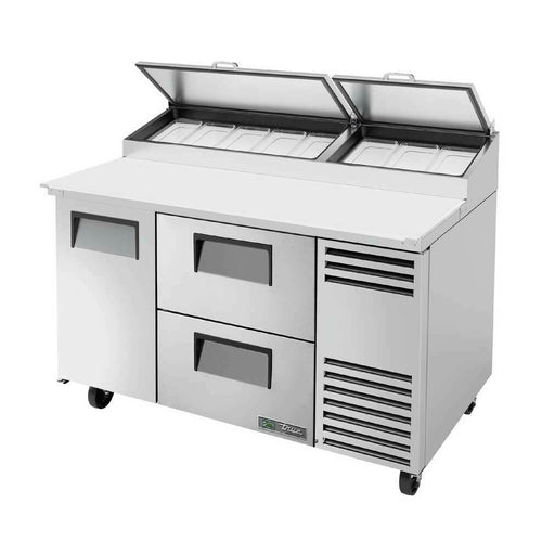 True Mfg. - General Foodservice TPP-AT-60D-2-HC Refrigerated Counter, Pizza Prep Table