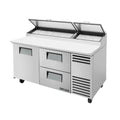 True Mfg. - General Foodservice TPP-AT-67D-2-HC Refrigerated Counter, Pizza Prep Table
