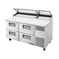 True Mfg. - General Foodservice TPP-AT-67D-4-HC Refrigerated Counter, Pizza Prep Table