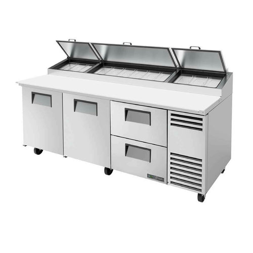 True Mfg. - General Foodservice TPP-AT2-93D-2-HC Refrigerated Counter, Pizza Prep Table