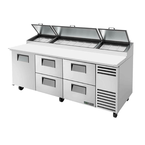 True Mfg. - General Foodservice TPP-AT2-93D-4-HC Refrigerated Counter, Pizza Prep Table