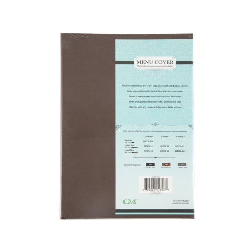 CAC MCC4-14BN Menu Cover