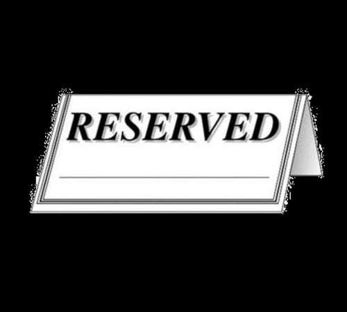 Admiral Craft RES-48PK Tabletop Sign, Tent / Card