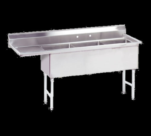 Advance Tabco FS-3-1524-24L Sink, (3) Three Compartment