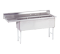 Advance Tabco FS-3-1824-24L Sink, (3) Three Compartment