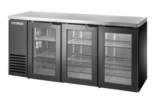 True Mfg. - General Foodservice TBB24-72-3G-Z1-SFT-B-1 Back Bar Cabinet, Refrigerated