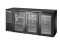 True Mfg. - General Foodservice TBB24-72-3G-Z1-BST-B-1 Back Bar Cabinet, Refrigerated