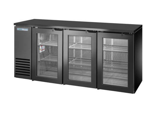 True Mfg. - General Foodservice TBB24-72-3G-Z1-BST-B-1 Back Bar Cabinet, Refrigerated