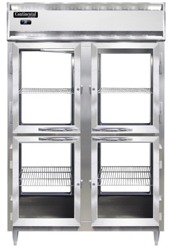 Continental D2RNSAPTHD-GD-GD Refrigerator, Pass-Thru