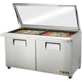 True Mfg. - General Foodservice TSSU-60-24M-B-ST-FGLID-HC Refrigerated Counter, Mega Top Sandwich / Salad Unit